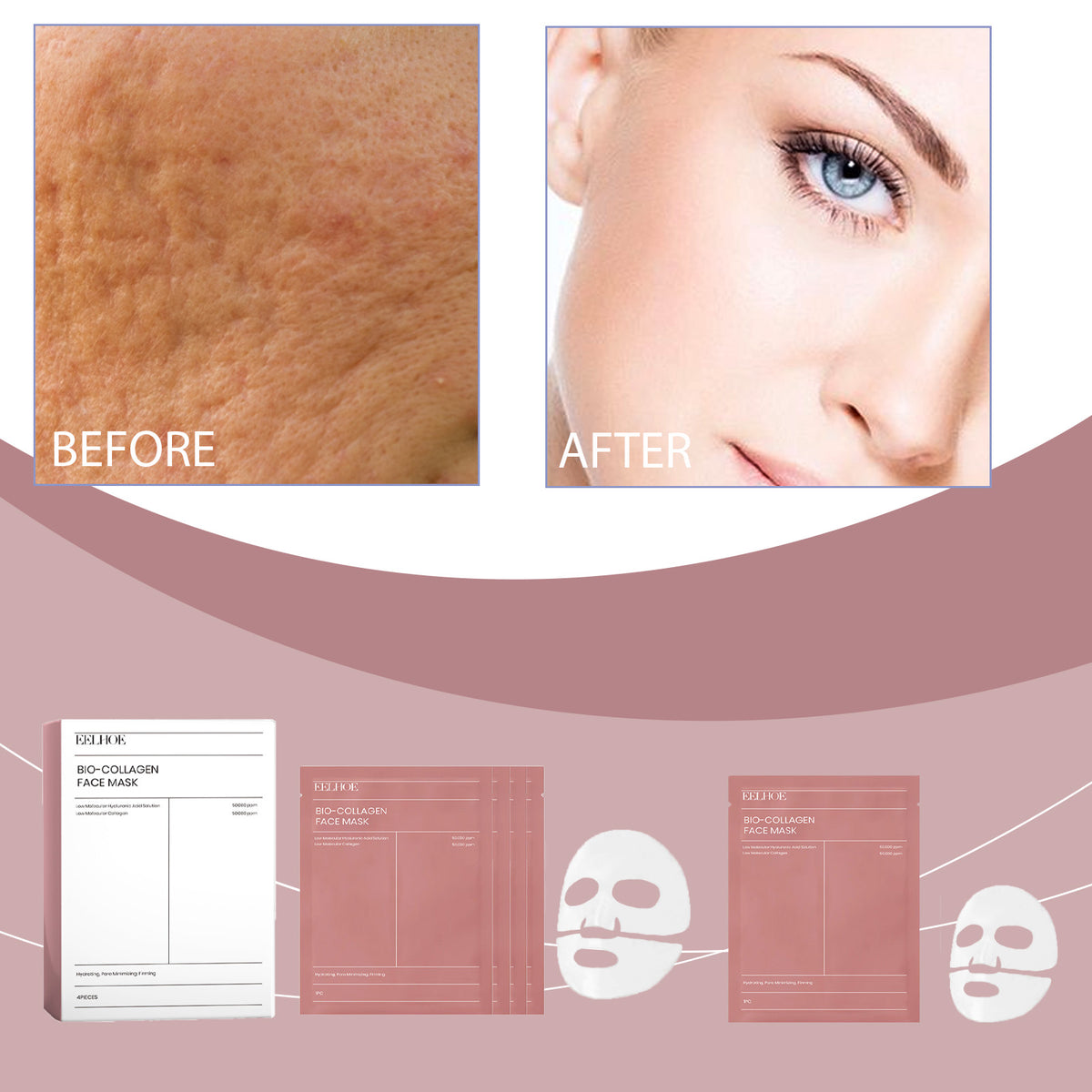 Hyaluronic Acid - Collagen Facial Mask