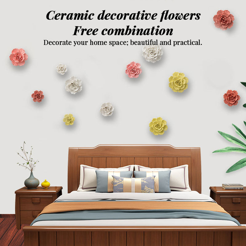 Ceramic 3D Wall Flowers