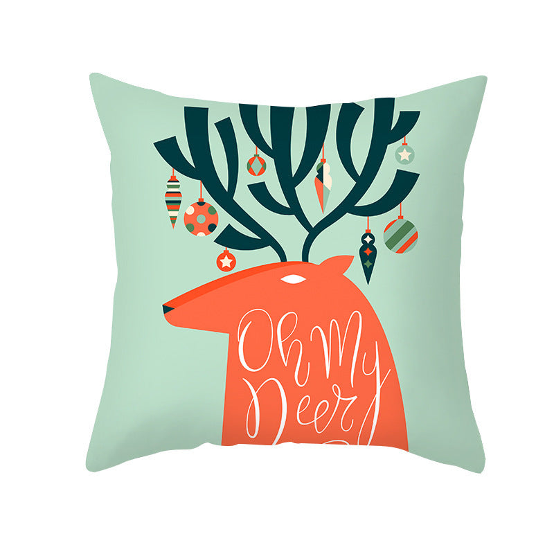 Cartoon Christmas Pillow Cover