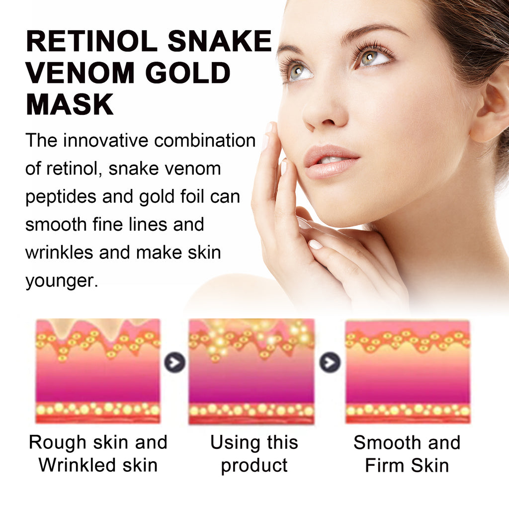 Retinol Snake Venom Gold Mask,.