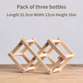 Solid Wood rack for bottles