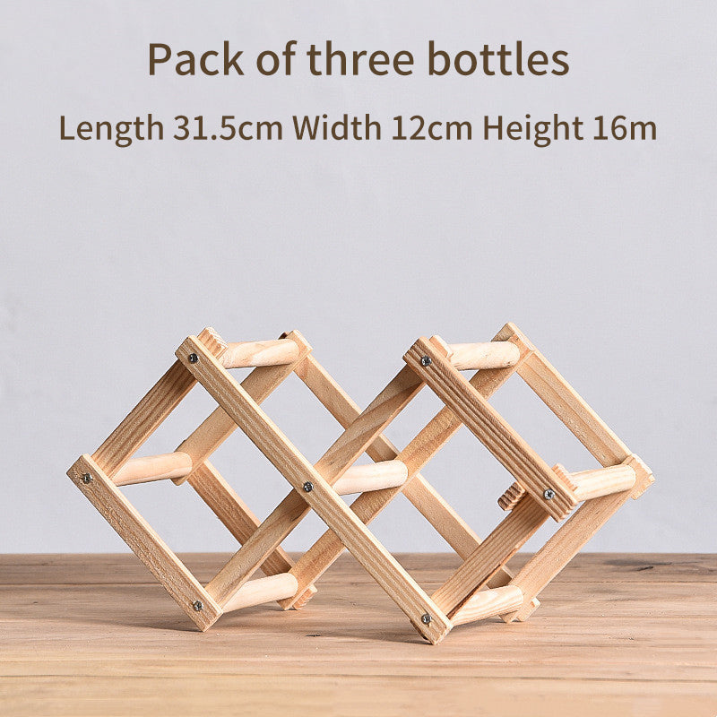 Solid Wood rack for bottles