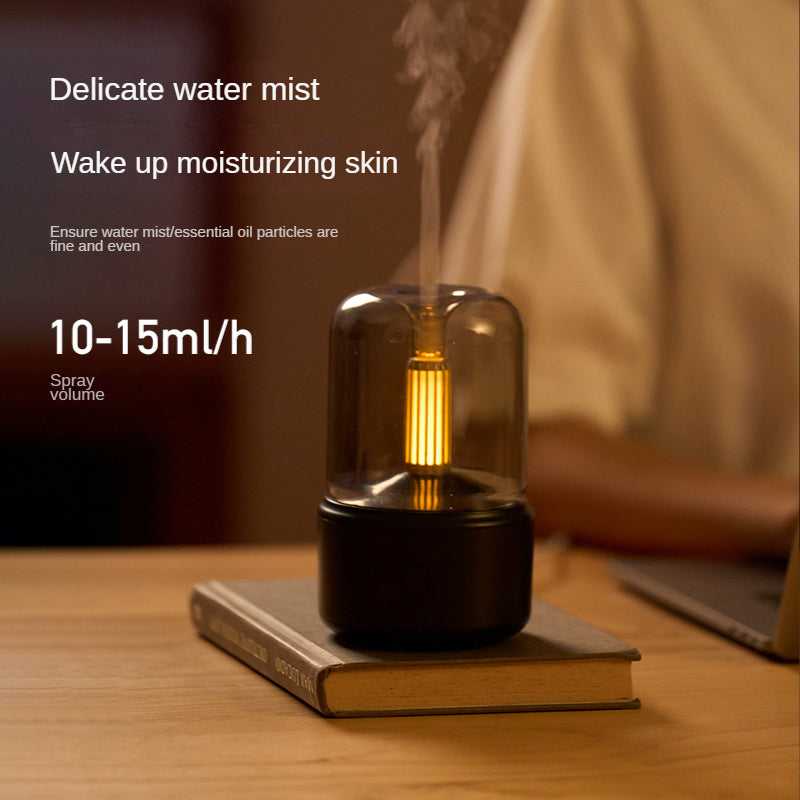 Creative Candle Light Aroma Diffuser USB Humidifier