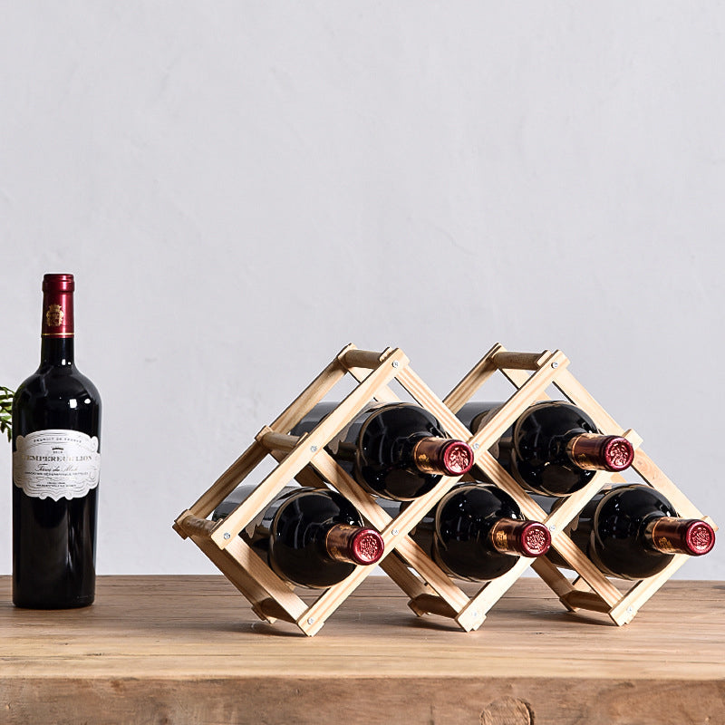 Solid Wood rack for bottles