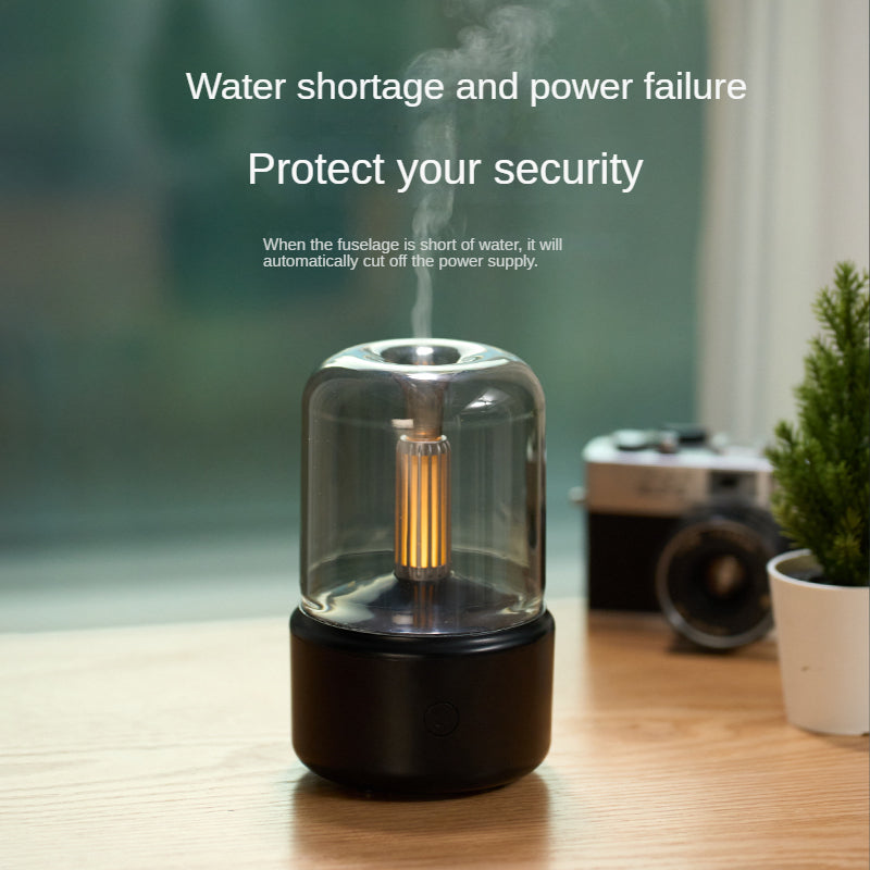 Creative Candle Light Aroma Diffuser USB Humidifier