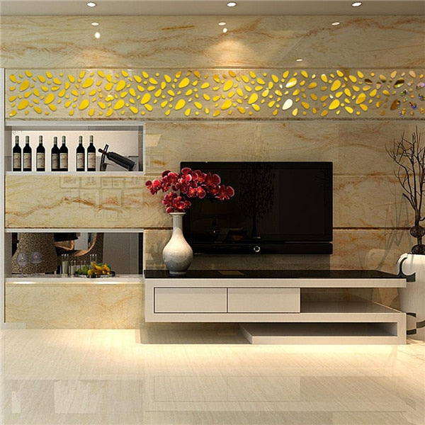 3D Mirror Removable Wall Sticker