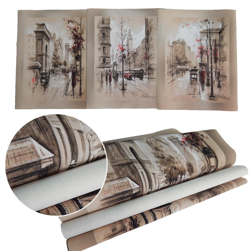 City Street Art- Canvas Prints Modern art - No Frame