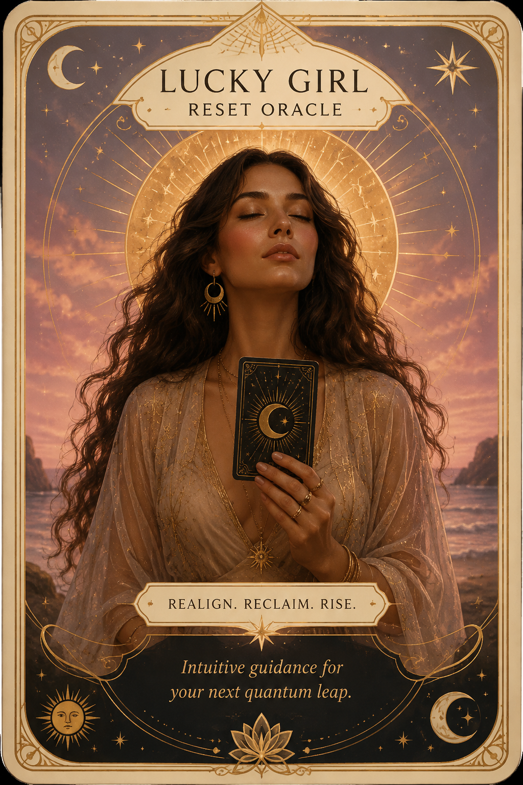 Lucky Girl Self-Care Oracle — tarot cards.