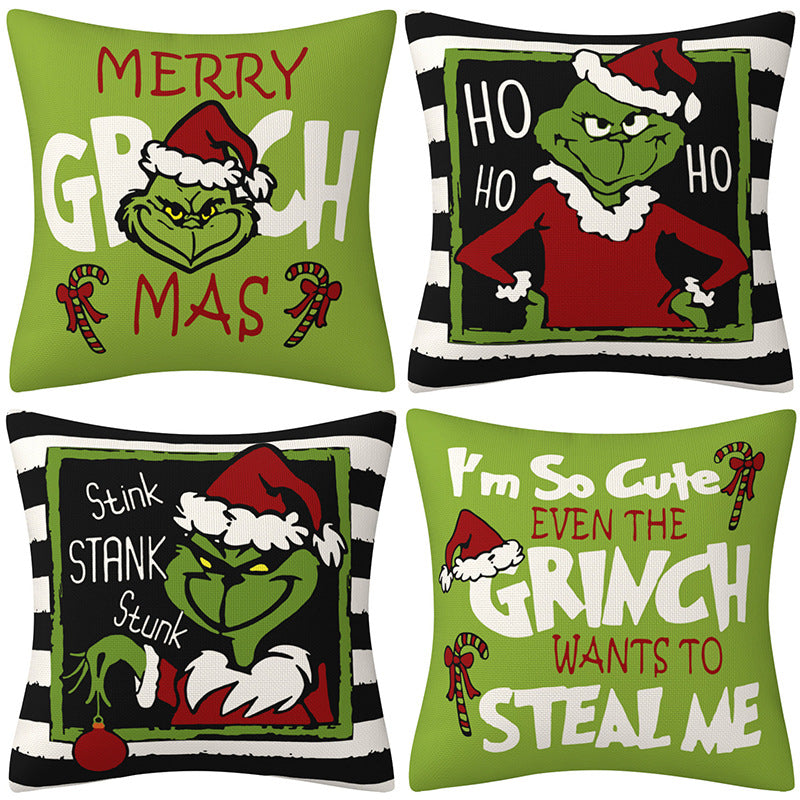 GRINCH theme Christmas Pillow cover