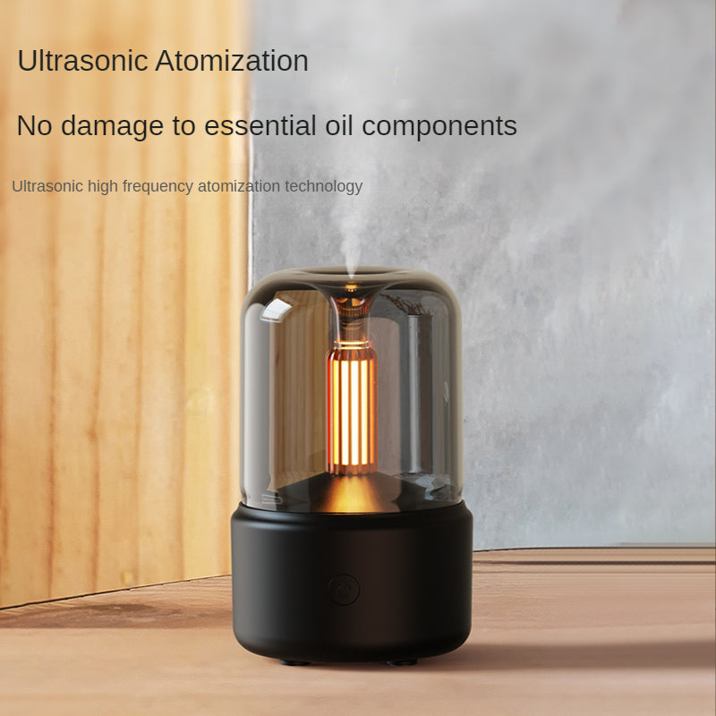 Creative Candle Light Aroma Diffuser USB Humidifier