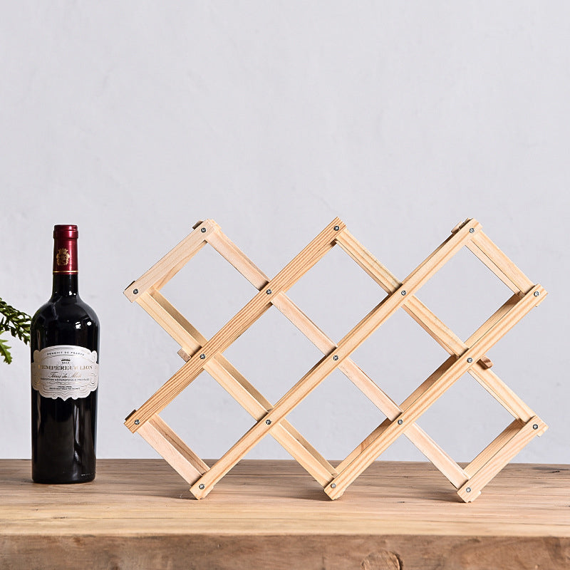 Solid Wood rack for bottles
