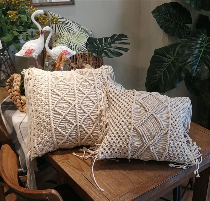 Handmade Knitted Decorative Pillows
