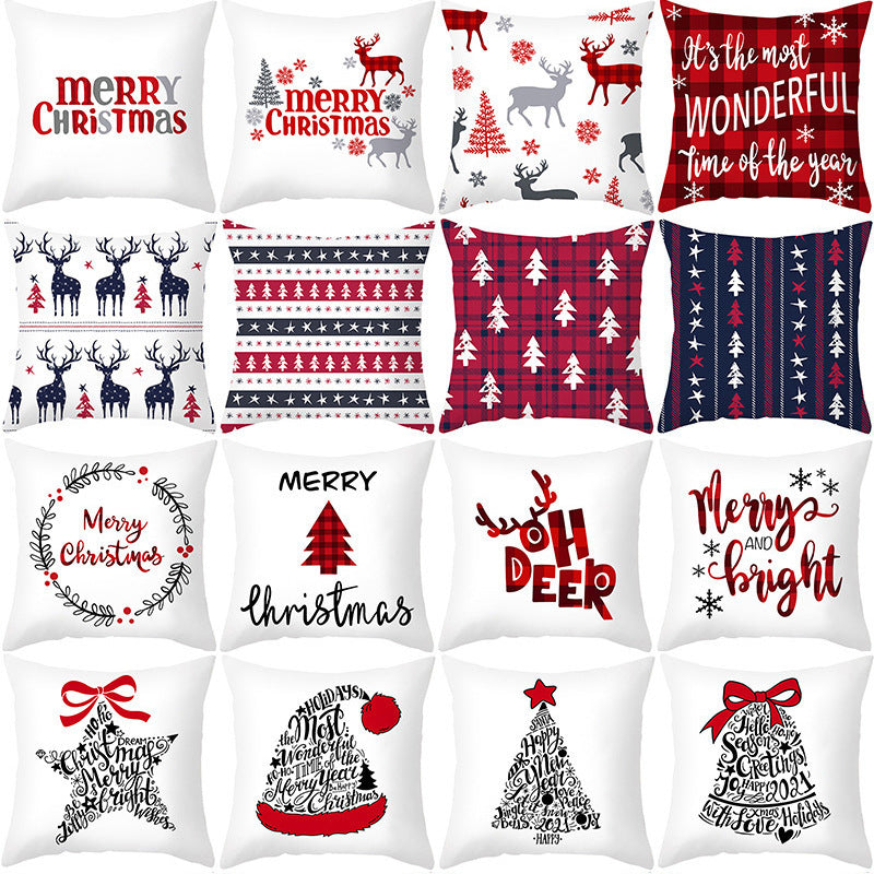 Cartoon Christmas Pillow Cover