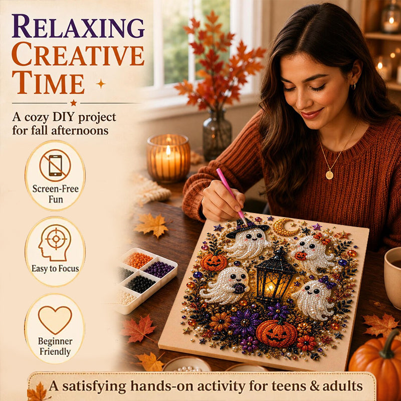 Spooky Ghost Diamond Art Kit