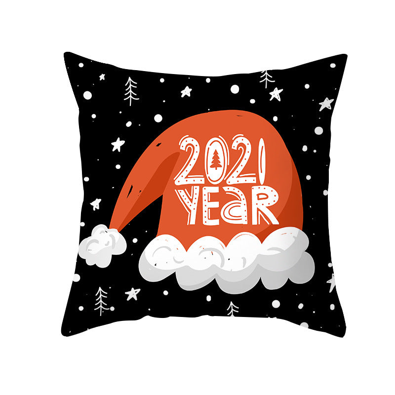 Cartoon Christmas Pillow Cover