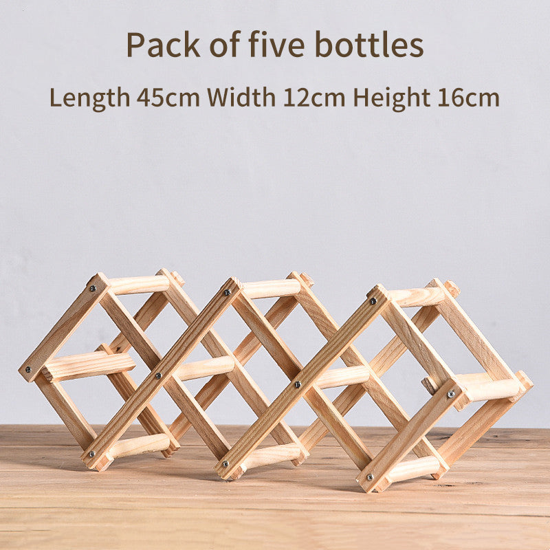 Solid Wood rack for bottles