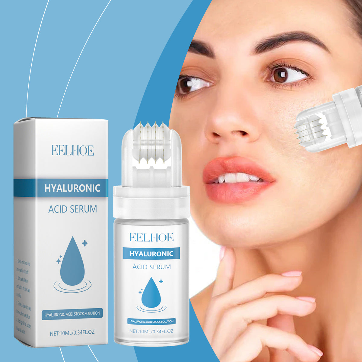 Hyaluronic Acid Roller Essence Hyaluronic Acid Hydrating Collagen Delicate Firming Skin