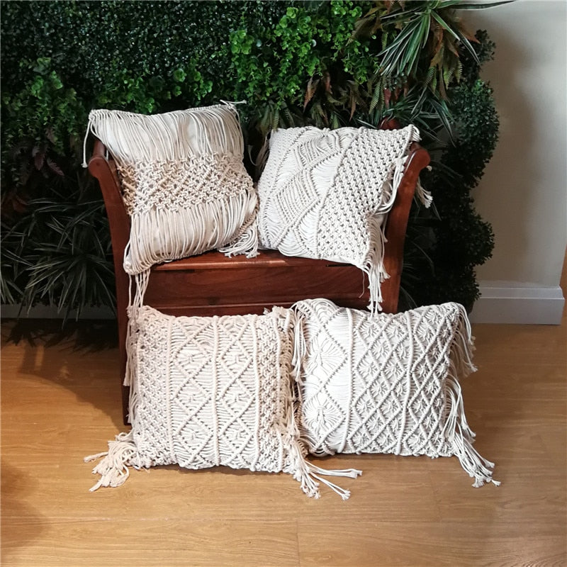 Handmade Knitted Decorative Pillows
