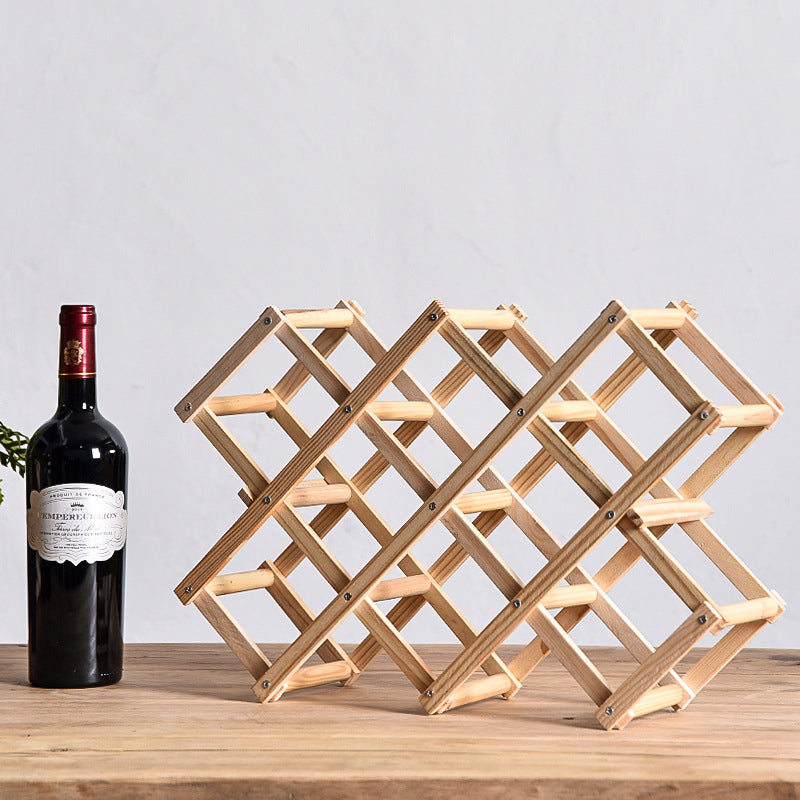 Solid Wood rack for bottles
