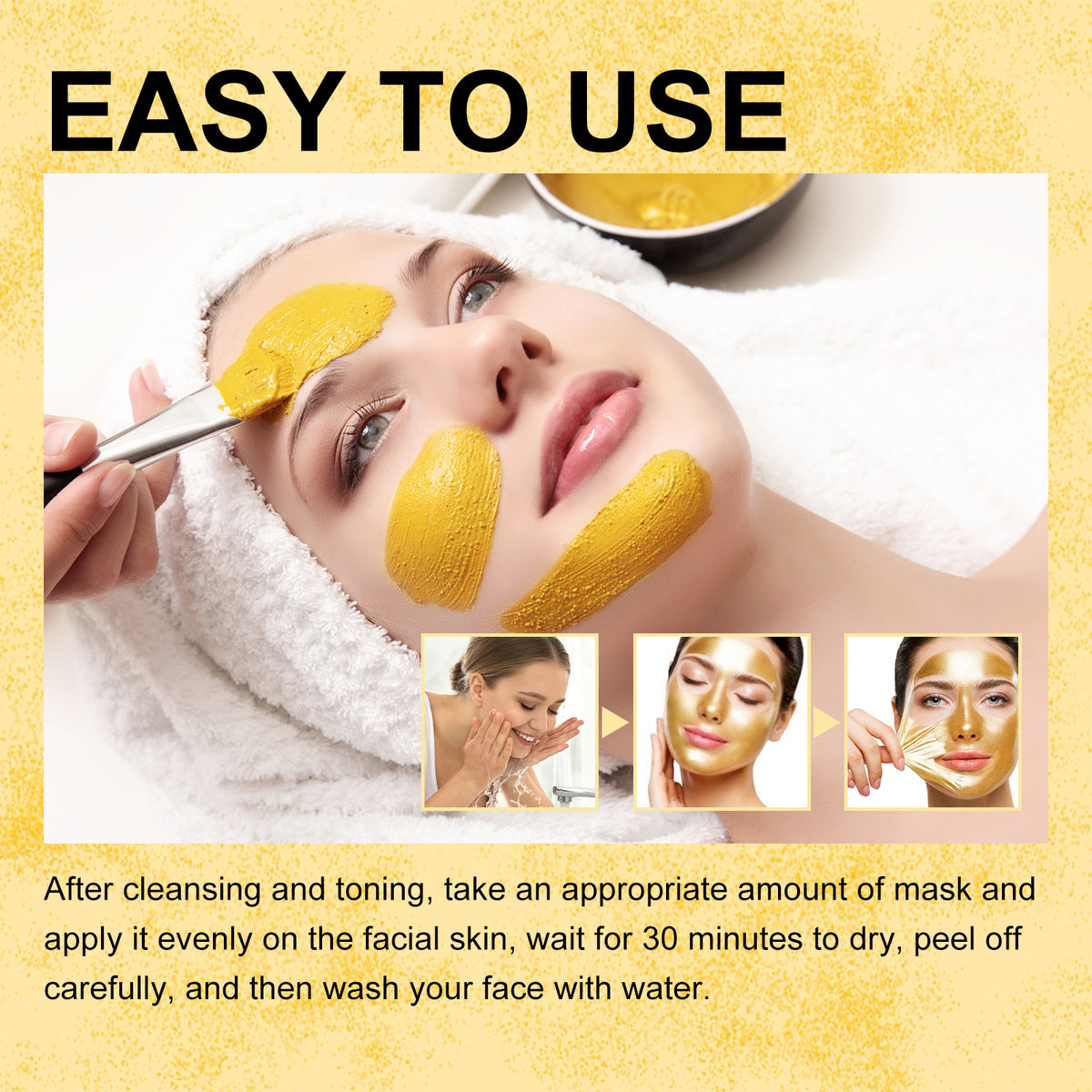 Retinol Snake Venom Gold Mask,.