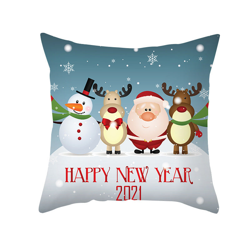 Cartoon Christmas Pillow Cover