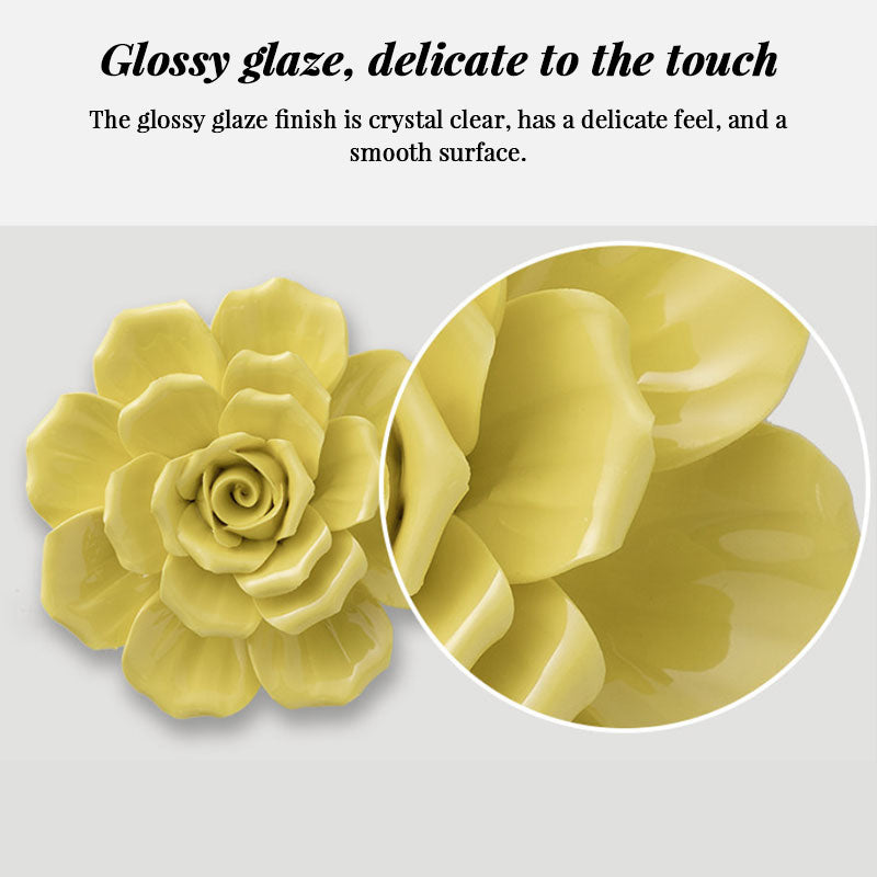 Ceramic 3D Wall Flowers
