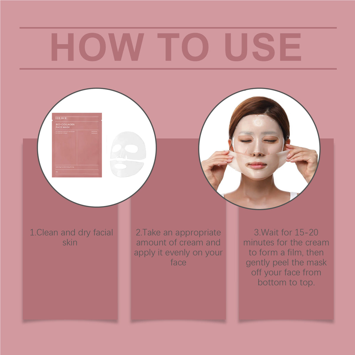 Hyaluronic Acid - Collagen Facial Mask