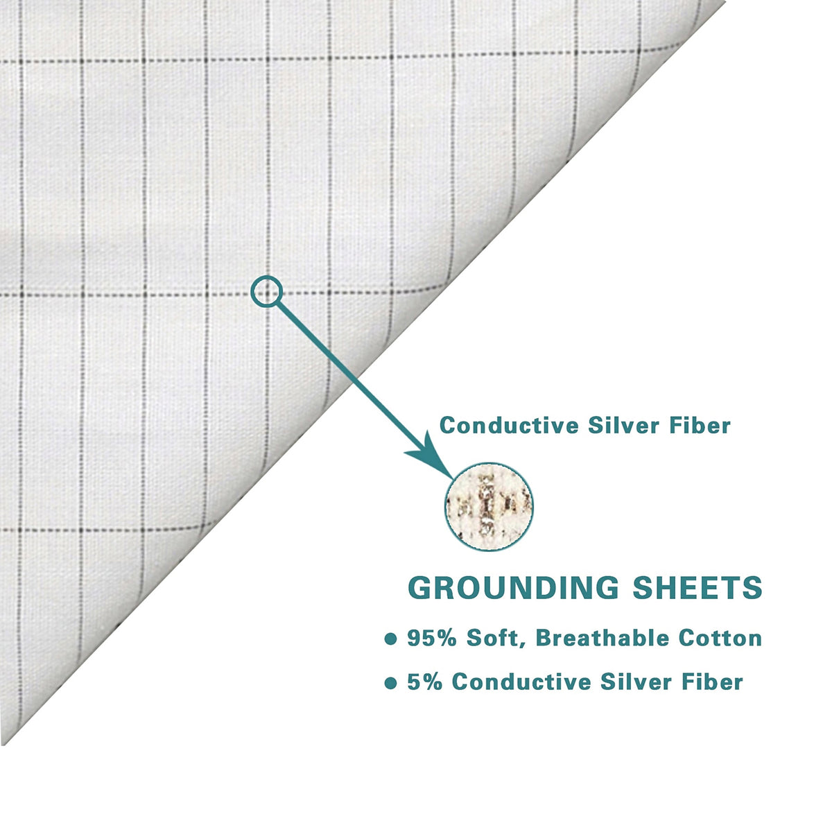 Earthing Ground Cotton Pillowcase