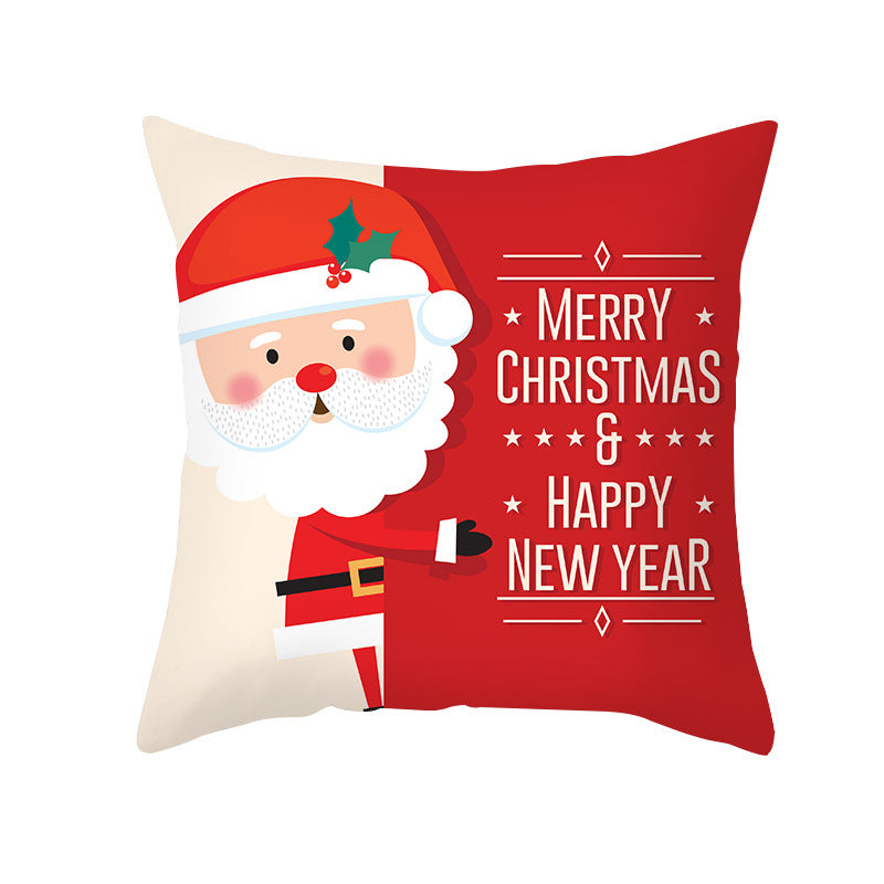 Cartoon Christmas Pillow Cover