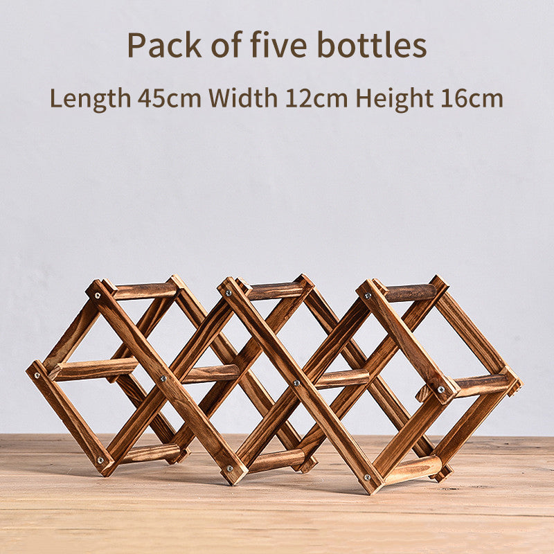 Solid Wood rack for bottles