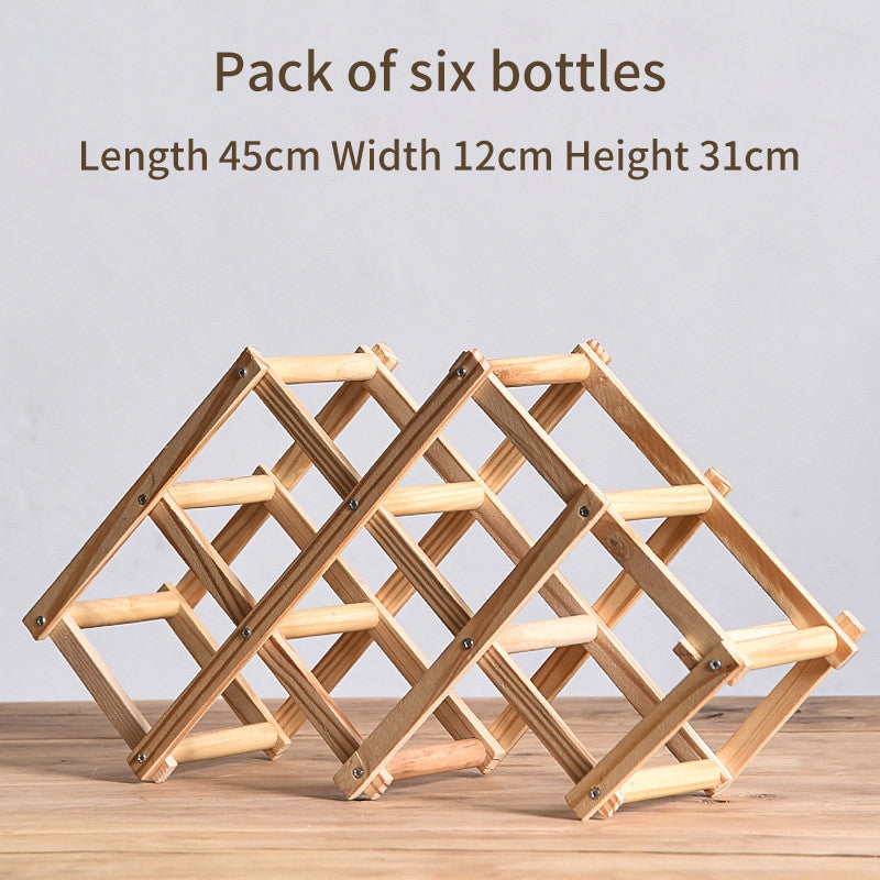 Solid Wood rack for bottles