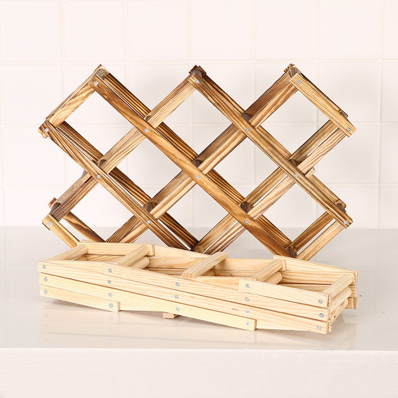Solid Wood rack for bottles