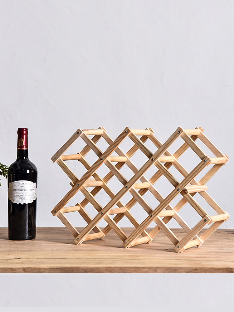 Solid Wood rack for bottles