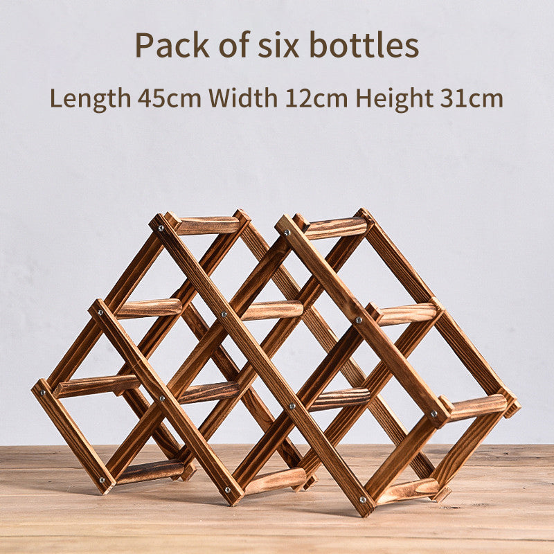Solid Wood rack for bottles