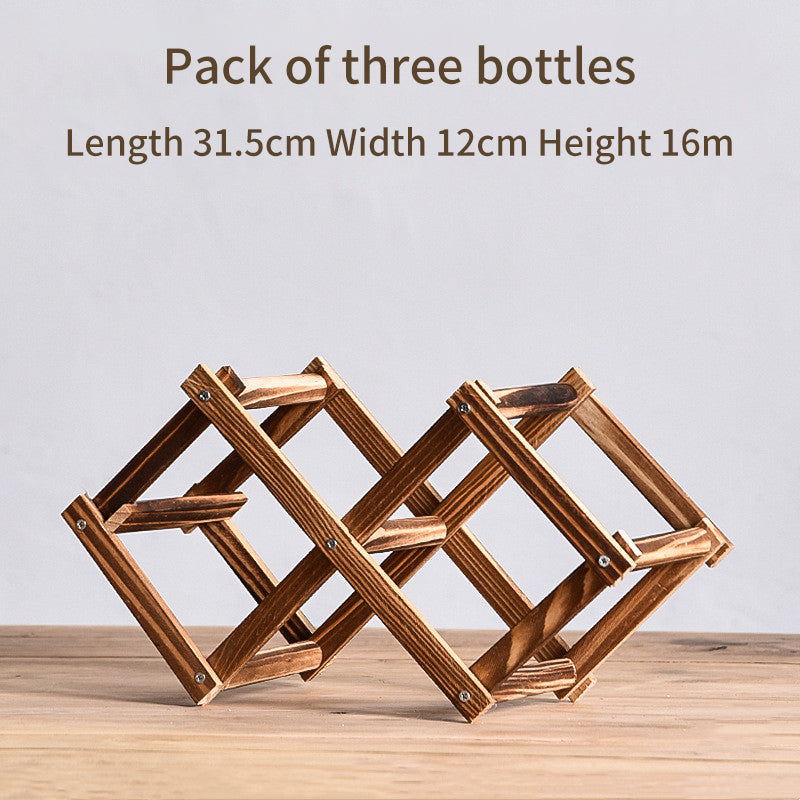 Solid Wood rack for bottles