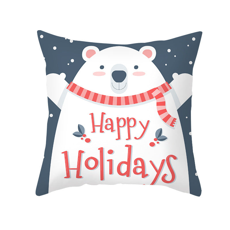 Cartoon Christmas Pillow Cover