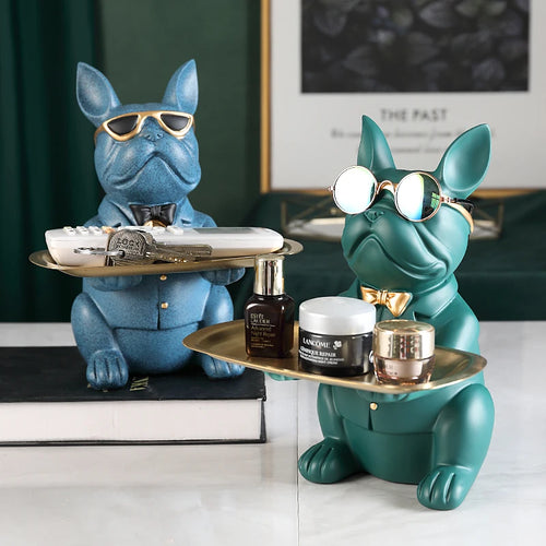 Bulldog Sculptures- serving tray