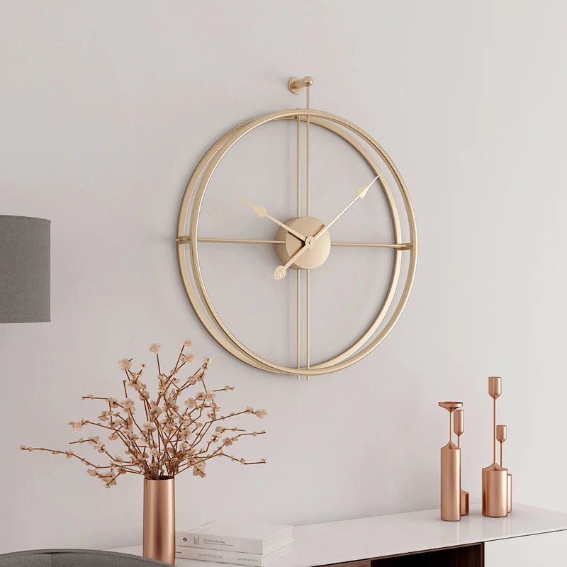 Large Vintage Iron Modern Design clock