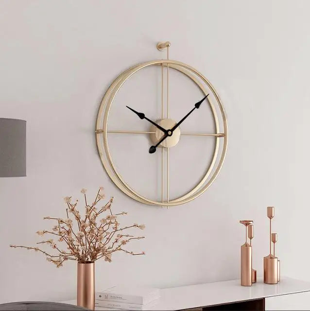 Large Vintage Iron Modern Design clock